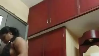 Full nude dressing solo video of Tamil mami