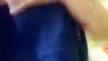 Housewife showing her hairy pussy