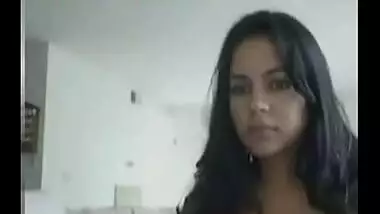 Hot North Indian honey expose and fingering On webcam