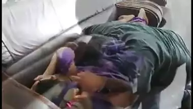 Satin silk Saree Aunty romance with doctor