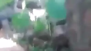 Lusty village aunty lures local boy and fucks him outdoors, Desi mms porn