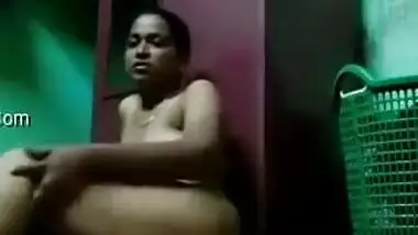 Alone Indian housewife instead of doing chores rubs XXX clit on floor