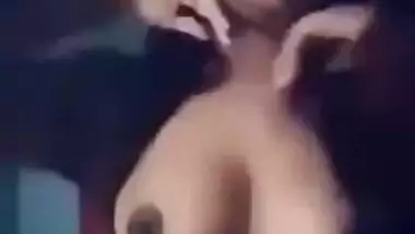 Extremely Hot Insta Babe Playing with her Boobs.